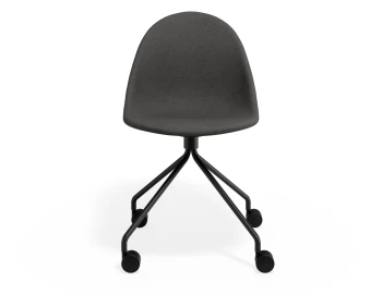 Pebble Chair Greyfabricseat Pyramidcastors