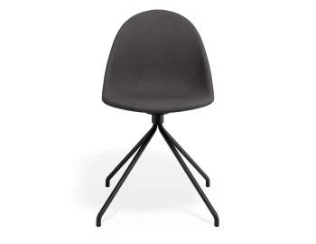 Pebble Chair Greyfabricseat Pyramidfixed