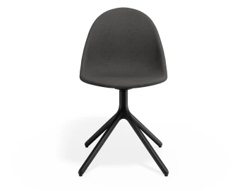 Pebble Chair Greyfabricseat Swivelbase
