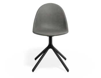 Pebble Chair Greypuseat Swivelbase