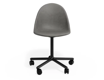Pebble Chair Greypuseat Swivelcastors