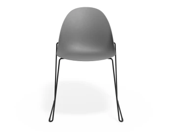 Pebble Chair Greyseatv2 Sledblack