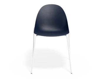 Pebble Chair Navyseat 4postwhite