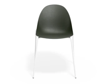 Pebble Chair Oliveseat 4postwhite