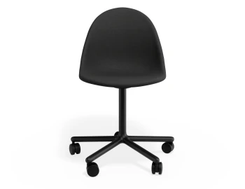 Pebble Chair Stormgreyfabricseat Swivelcastors