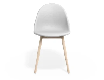 Pebble Chair Whitepuseat Beechbase