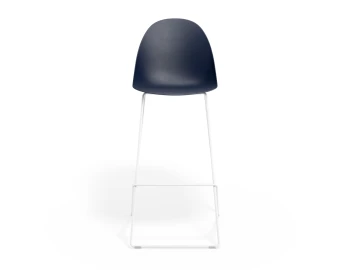 Pebble Barstool Navyseat Whiteframe