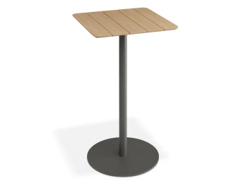 Roku Teakbartable 65x65 Charcoal