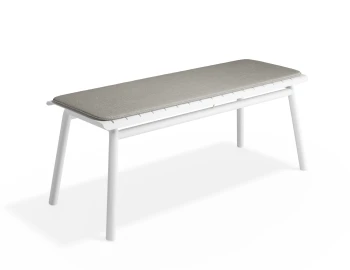 Roku Bench120 Lightgrey White