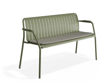 Roku Gardenbench Lightgrey Green