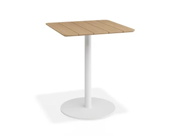 Roku Teakcafetable 65x65 White