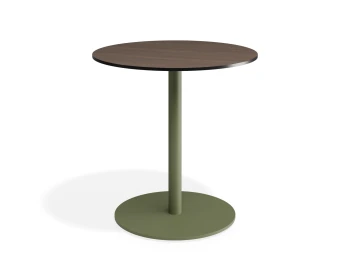 Solara 75dia Cafetable Greenbase Notaiowalnut