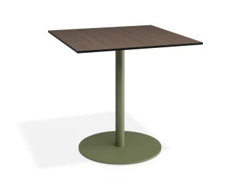 Solara 80x80 Cafetable Greenbase Notaiowalnut