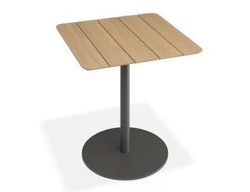 Roku Teakcafetable 75x75 Charcoal