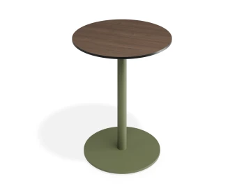 Solara 65dia Cafetable Greenbase Notaiowalnut