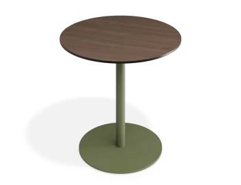 Solara 80dia Cafetable Greenbase Notaiowalnut