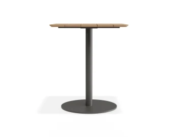 Roku Teakcafetable 65x65 Charcoal