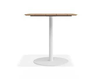 Roku Teakcafetable 75x75 White