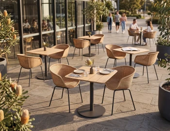 Tulum Chair Roku Table Cafe