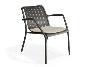 Roku Loungechair Husk Charcoal