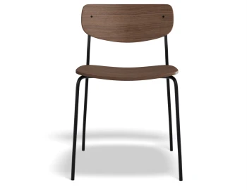 P4 Rylie Chair Walnut Walnut Front