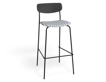 Rylie Barstool Black Bluestripe