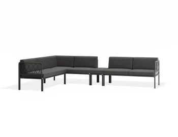 Sevillev2 Configi Charcoalframe Darkgreycushion 2cushionextension
