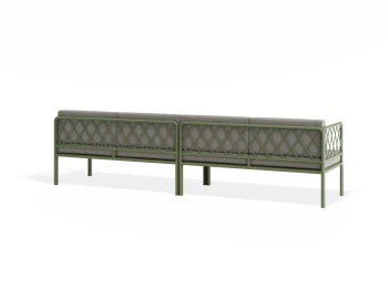 Sevillev2 4seater Greenframe Lightgreycushion