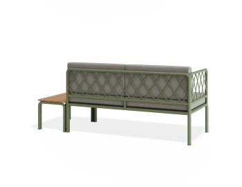 Sevillev2 Confige Greenframe Lightgreycushion Teakextension