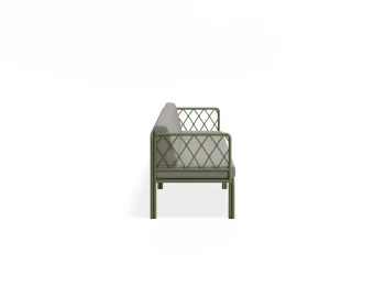 Sevillev2 4seater Greenframe Lightgreycushion