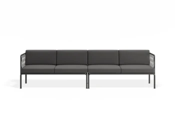 Sevillev2 4seater Charcoalframe Darkgreycushion