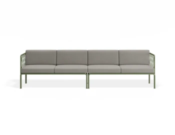 Sevillev2 4seater Greenframe Lightgreycushion