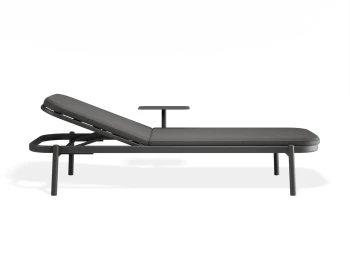 Verano Sunlounge Sidetable Charcoalframe Darkgreyfabric
