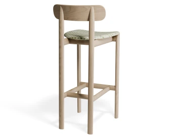 Zarav6 Barstool Ash Greenjacquard