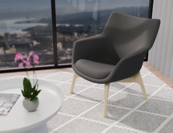 Flow Chair Charcoal Lifestyle