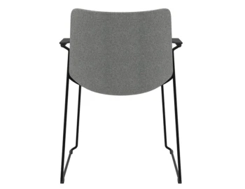 Flow Diining Chair Sled Base With Arms Back