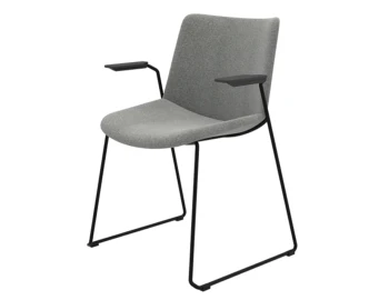 Flow Diining Chair Sled Base With Arms Main