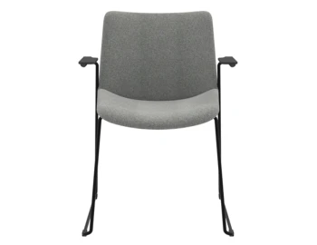 Flow Diining Chair Sled Base With Arms