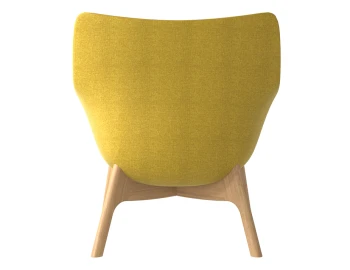 Flow Lounge Chair Wood Base Back
