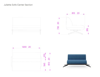 Sakura Collection Juliette Center Section