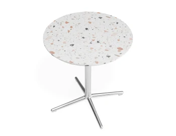 Place Cafetable 700dia Terrazzo Chrome