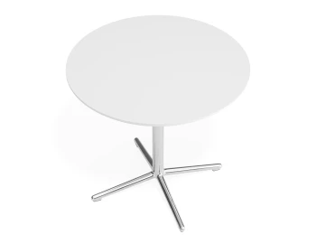 Place Cafetable 800dia White Chrome