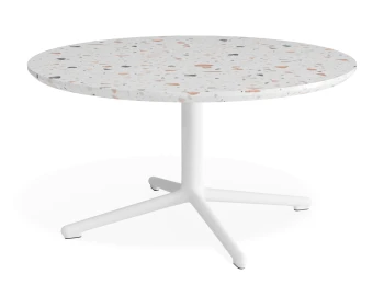 Place Coffeetable 800dia Terrazzo White