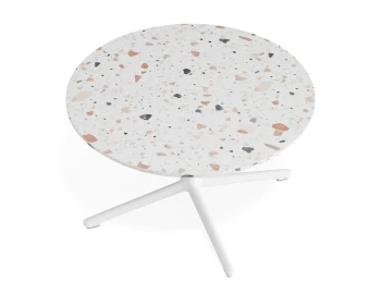 Place Coffeetable 700dia Terrazzo White