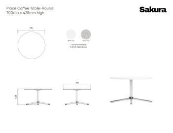 Place Coffee Table Line Drawings 70 X425cm
