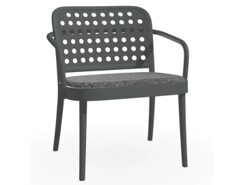 822 Lounge Armchair Pigment Padded Insitu