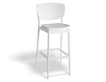 Valencia Barstool 75cm Seatpad Whitepigment Prince