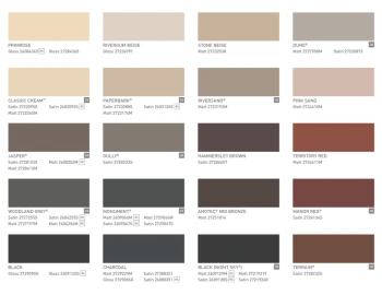 Dulux Colour Charts