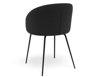 Henley Chair Metalleg Anthracite Black