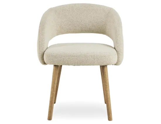 Akito Chair Ivory Cream Front